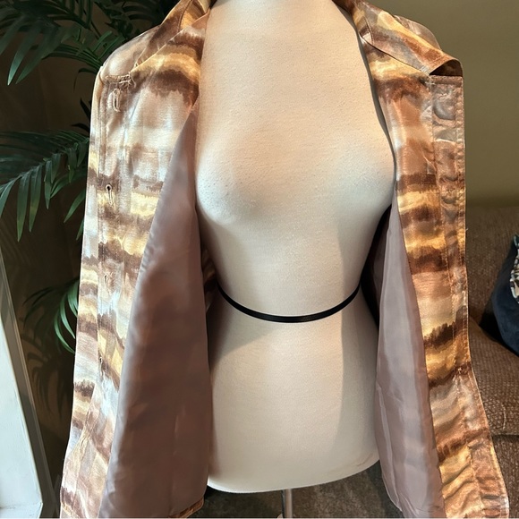 Susan Graver lightweight lined button down blazer - Picture 7 of 8